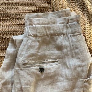 true linen dress pants